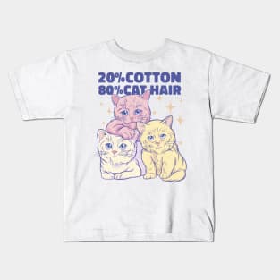 Funny Cat Mom Daddy Kitten Lovers 80% Hair Kids T-Shirt
